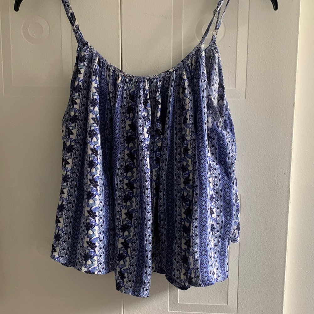 Forever21 blue print tank top